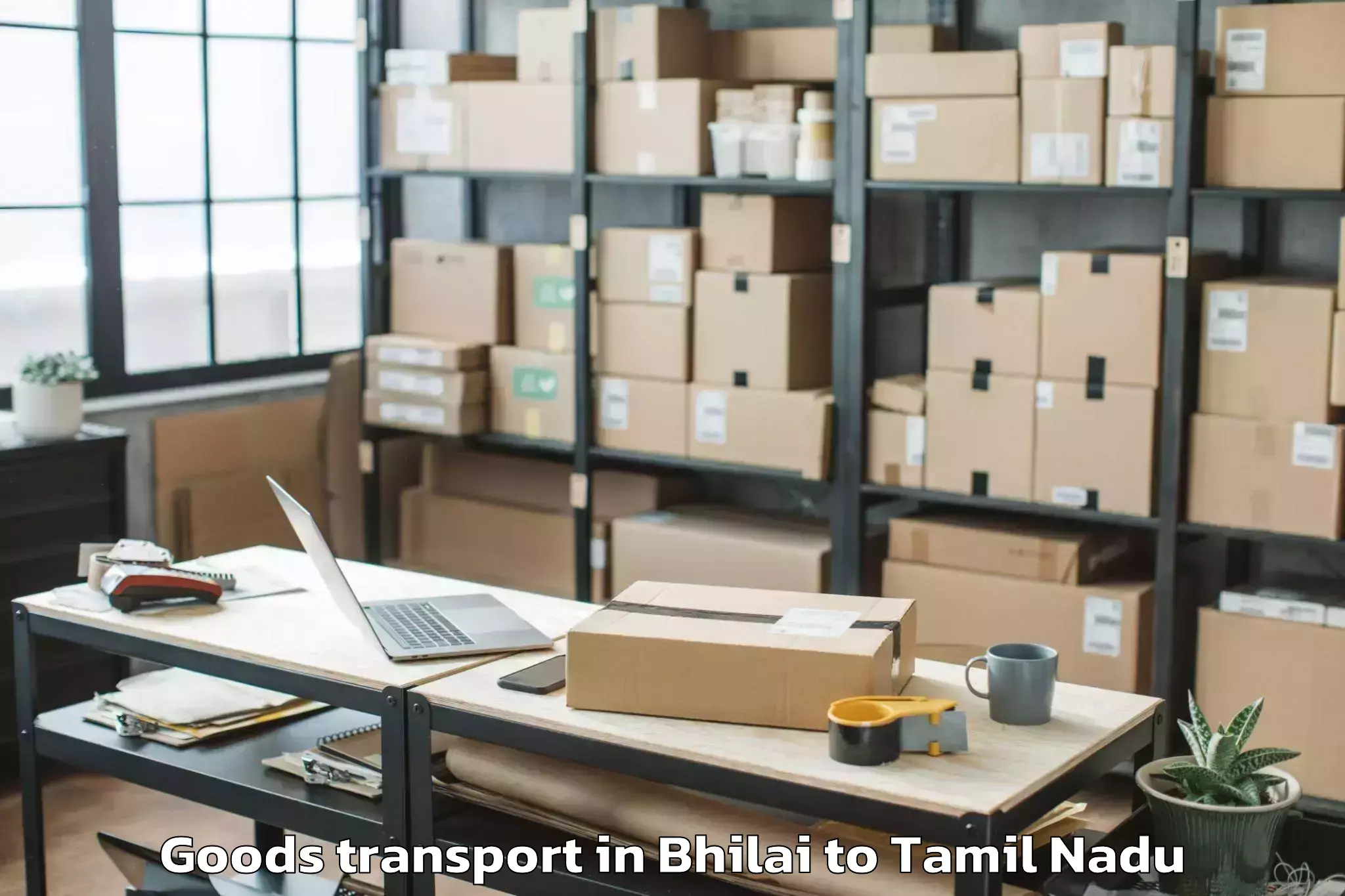 Comprehensive Bhilai to Korattur Goods Transport